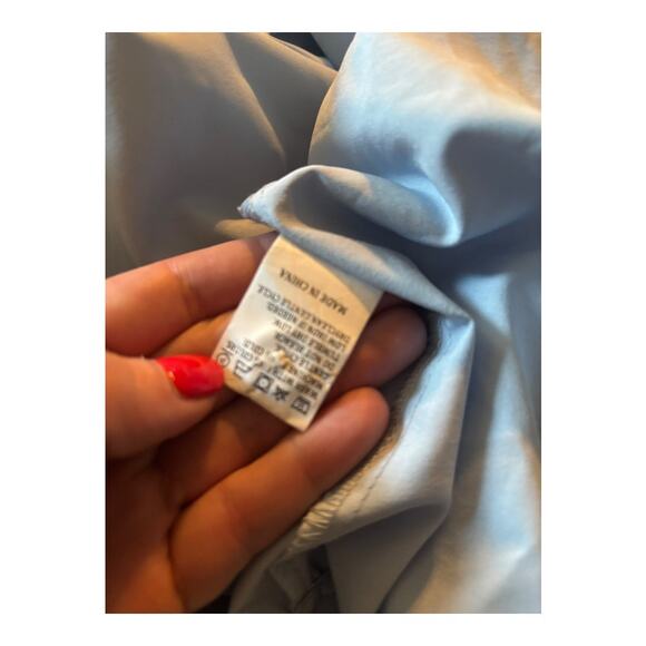 Light Blue Button Down Tunic Blouse Size S - Picture 5 of 5